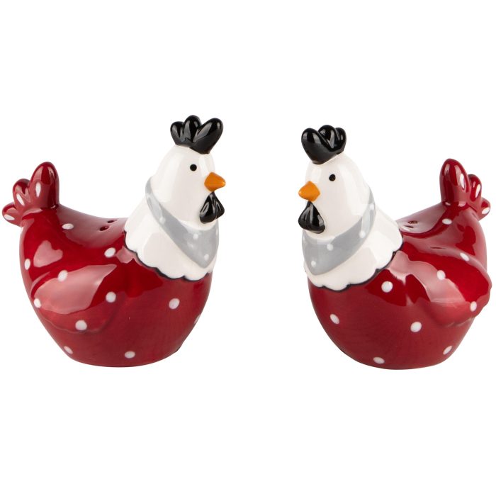 Salière/poivrière poule