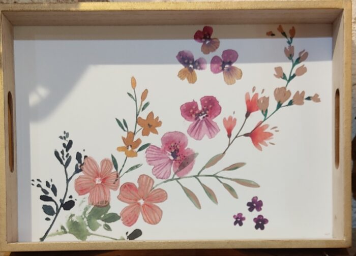 Plateau fleuri