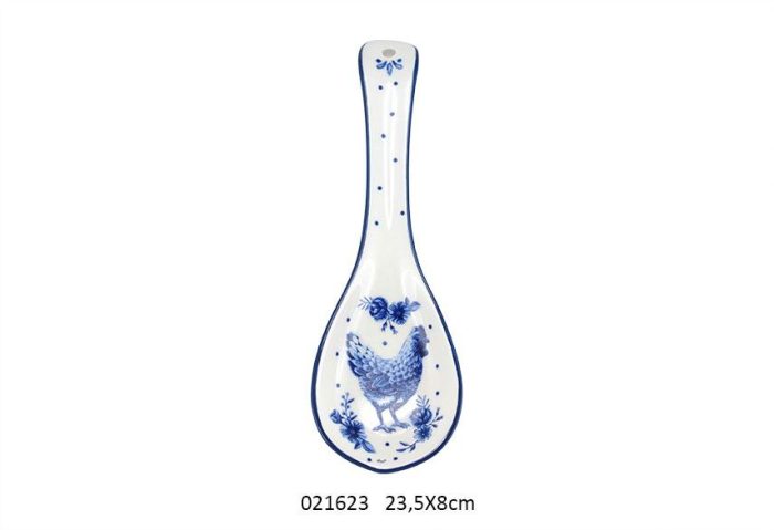 Repose-cuillère motif poule