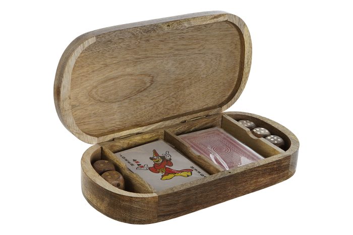 Boîte 2 jeux de cartes et dés