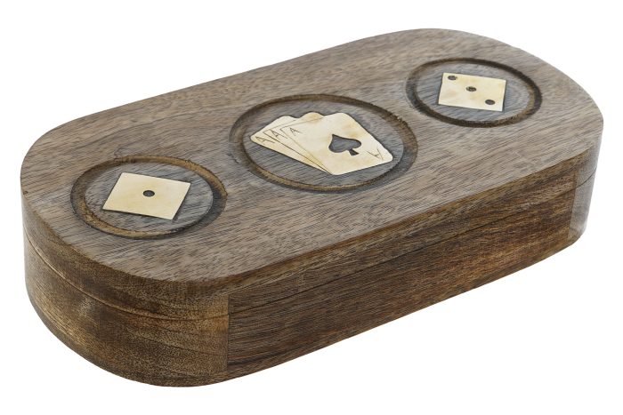 Boîte 2 jeux de cartes et dés – Image 3
